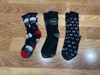3 Pairs Tokyo Ghoul & True Religion Socks