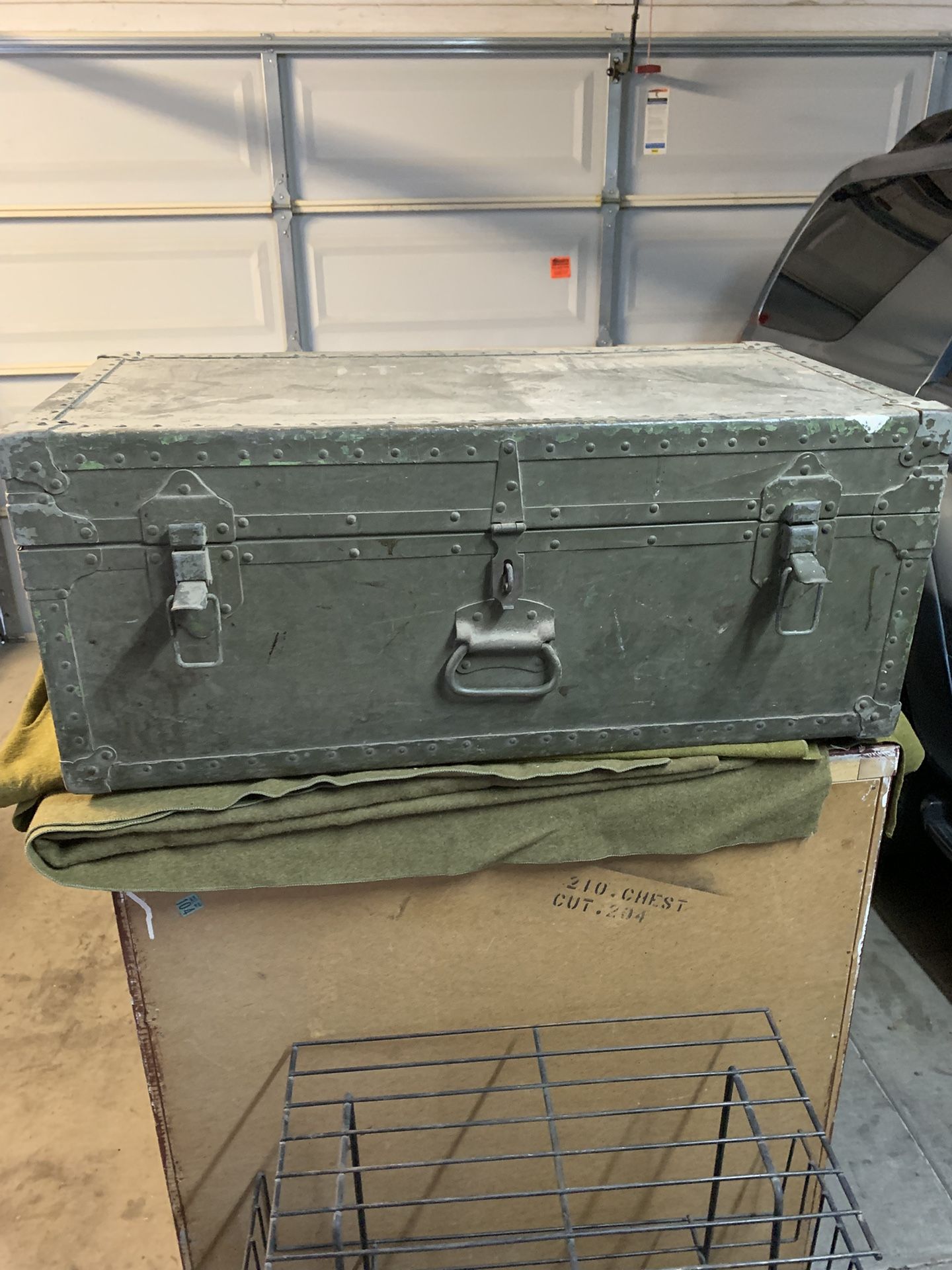 Old army footlocker