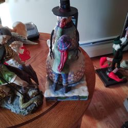 Jim Shore Frosty Friends Heartwood Creek Boy Building A Snowman