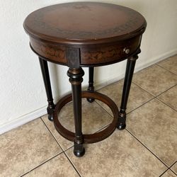 End side table  27 inches tall 19 inches wide 