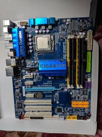 Motherboard, RAM, CPU, and hard drive