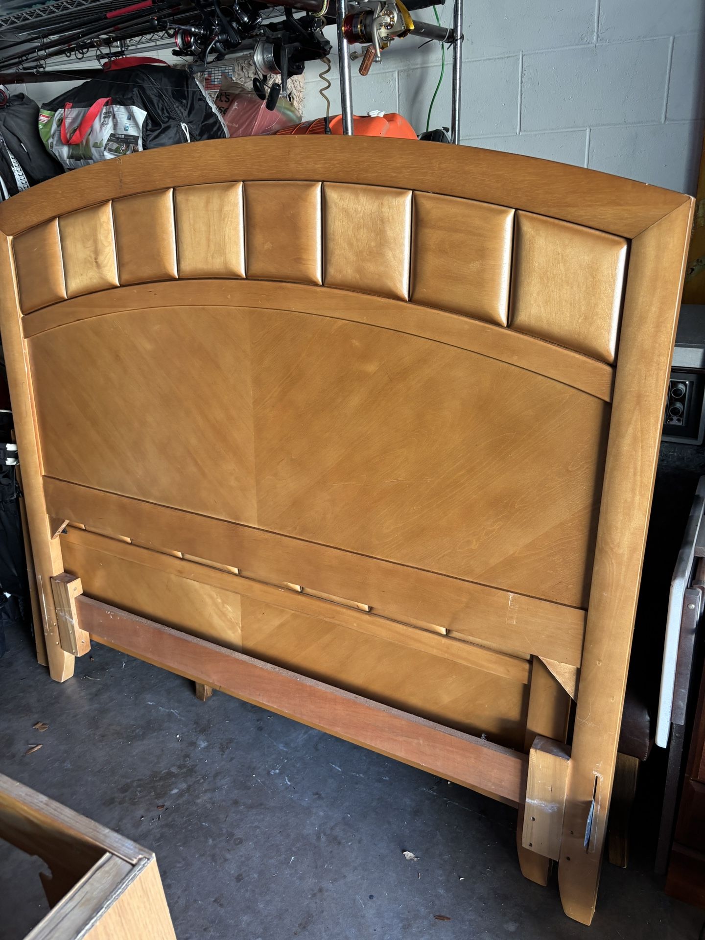 Queen bed frame with all parts included