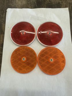 3” Round Reflector Red Yellow