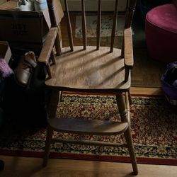 Wooden chair, maybe highchair