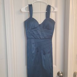 Roal Blue Silk Dress.