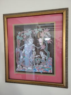 Framed Silk Print