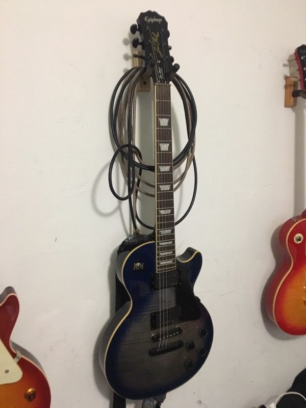 Rare epiphone les Paul blue burst custom
