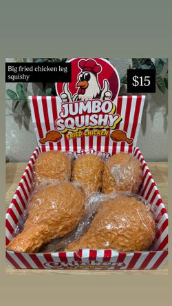Big fried chicken leg squishy