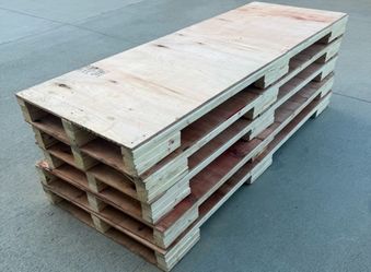Plywood pallets 85”x40” heavy duty flat top wood pallets