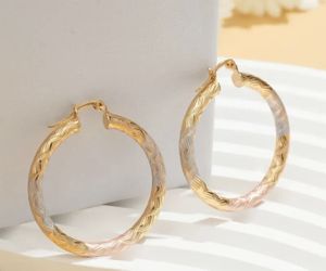 1 Pair Alloy Circular Drop Hook Earrings, Fashionable Minimalist Style, Party Jewelry Gift
