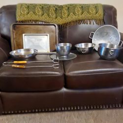 Metal Mixing Bowls, Skillet, Kitchen Items - $15 for ALL