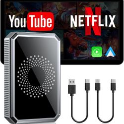NEW - Wireless CarPlay Adapter Android Auto Video Music Box with USB drive