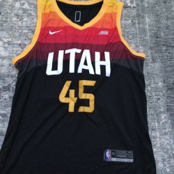 NBA UTAH Jazz 45 Donovan Mitchell sewn jersey