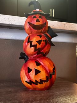 Jack-O-Lantern Stack LED Halloween Decoration