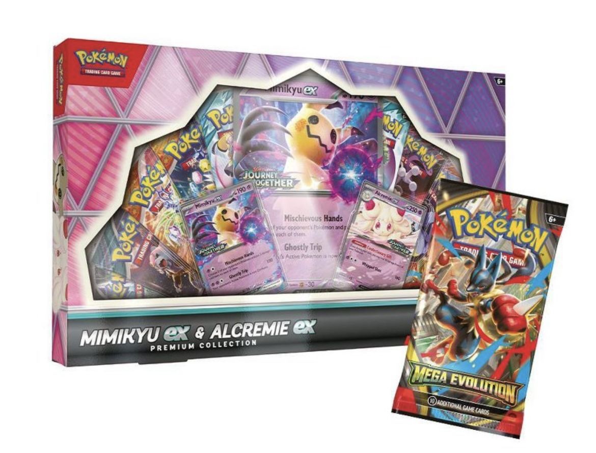 pokemon Mimikyu ex and alcremie ex premium trading card collection 