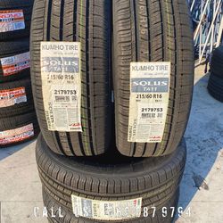 "215/60r16 Kumho Solus TA 11 set of new tires set de llantas nuevas 
"
