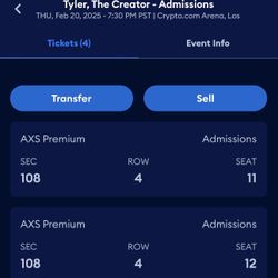 Tyler The Creator Tickets 