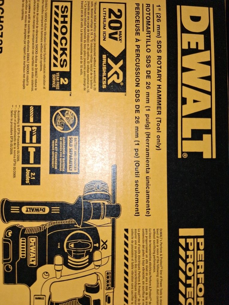 Dewalt 1" Sds Rotary Hammer Tool Only