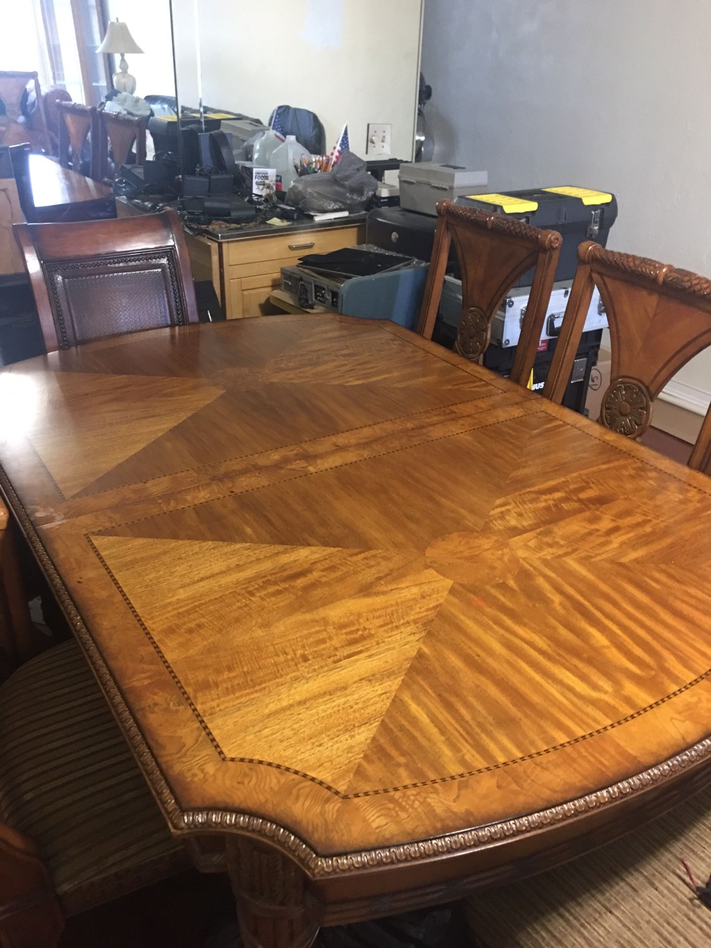 Dining table and 6 chairs