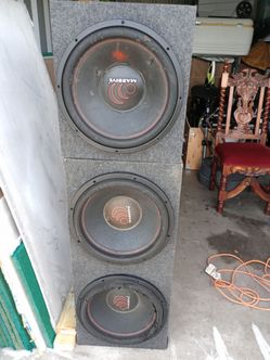 MASSIVE AUDIO 15" Subwoofers Speakers