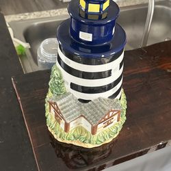 Lighthouse Cookie Jar – Vintage Ceramic Collectible