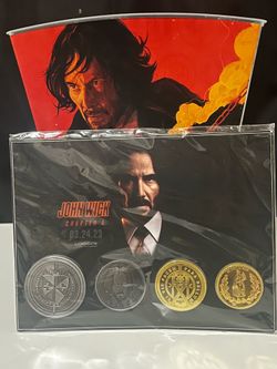 John wick chapter 4 collectible coin set