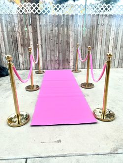 Stanchions and carpet
