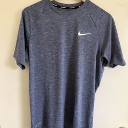 Nike Dri-Fit blue and white sportswear shirt #fitness