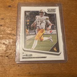 Josh Allen Base Score Rookie Card