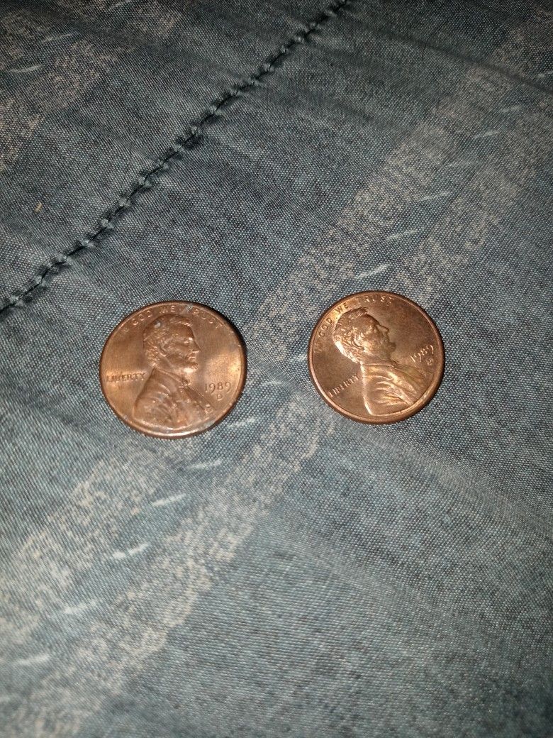1989 D Penny