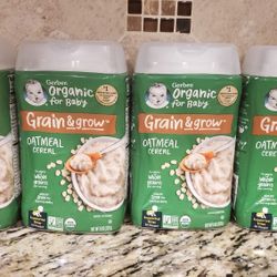 New Gerber oatmeal cereal 