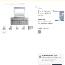 Girls Dresser & Mirror