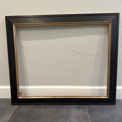 Black/Red & Gold Wood Frame