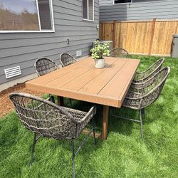 Outdoor Dining Tables And Chairs For 6
