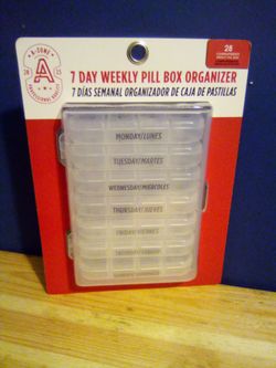 7 Day Weekly pill Box Organizer