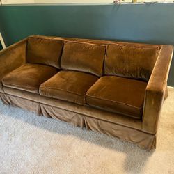 Goose down sofabed-very soft fabric. Brown in color. Avery Boardman brand. 