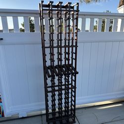 Very Nice Wood Wine Rack (Stands Strong