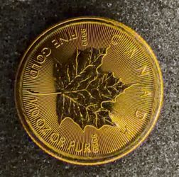 2024 1/10 oz Canadian Gold Maple Leaf Coin (BU)