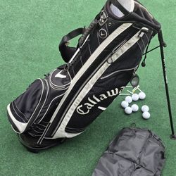 Golf Callaway XTT XTREME  7 Way Stand Bag With Raincover & Extras LOOK
