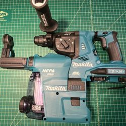 Makita Hammer Drill With Dust Collector 