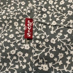 Levi's Short Sleeve Floral Print Button Down Shirt Mens Size XXL