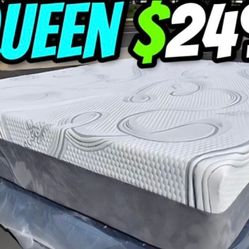 Queen Organic Hybrid Cool Gel Memory Foamm Matres!!