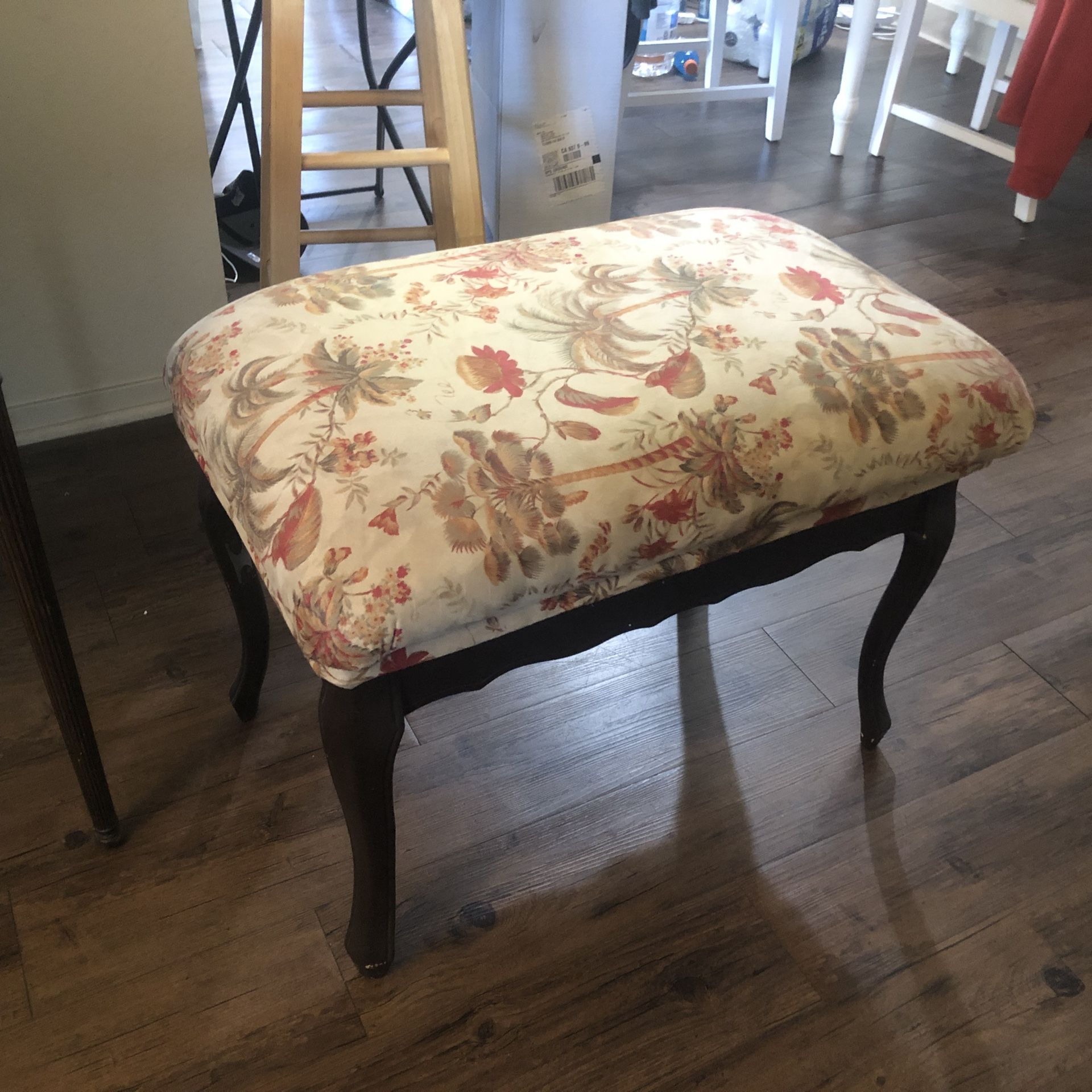 Antique Seat and Foot Stool