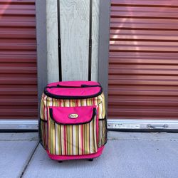 Rolling Outdoor Cool Insulation bag With Wheels And Handle