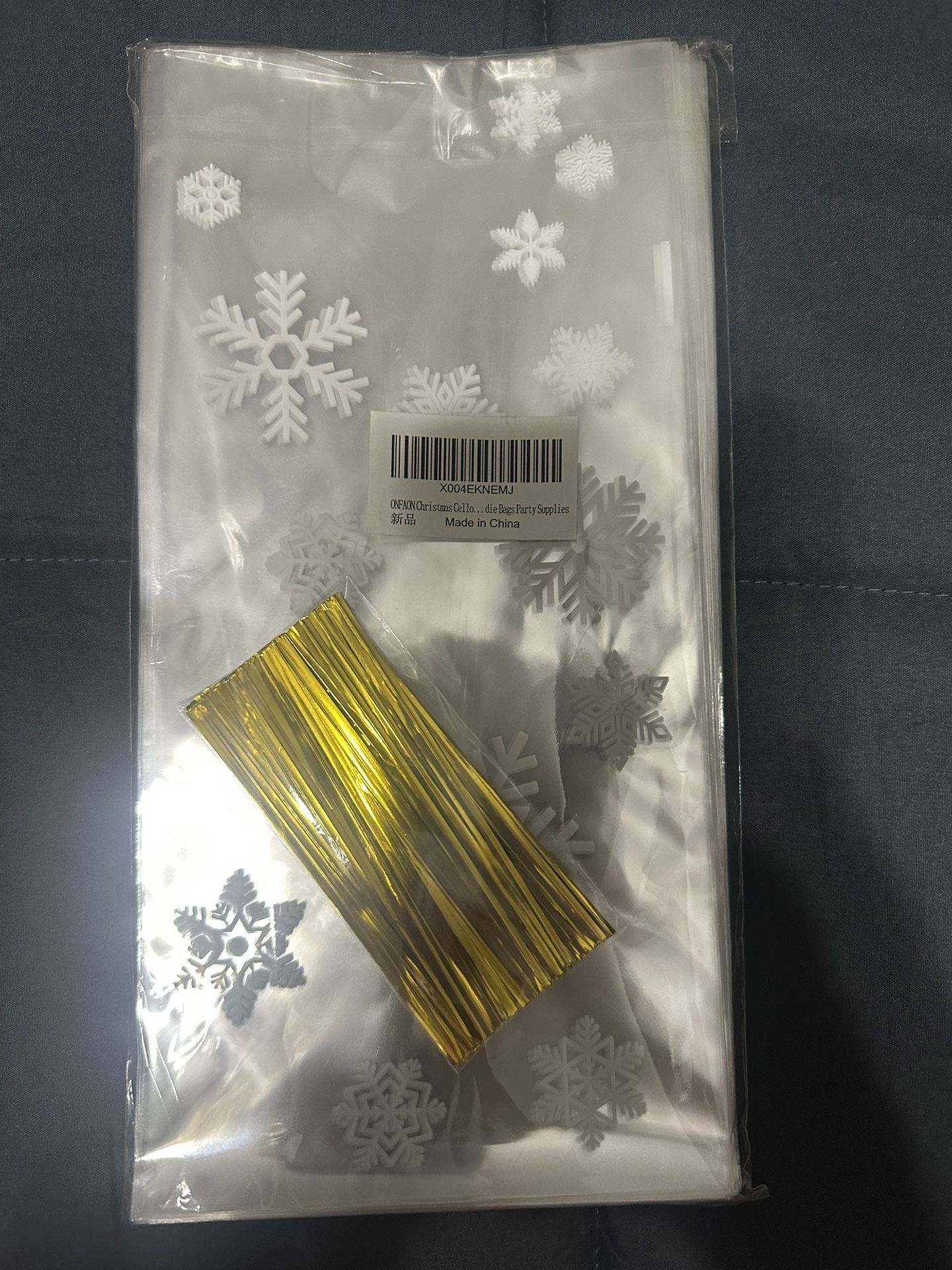Snowflake Party Candy Bags/christmas