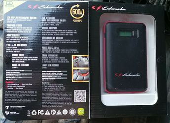 Schumacher 600-Amp Car Battery Jump Starter with Digital Display