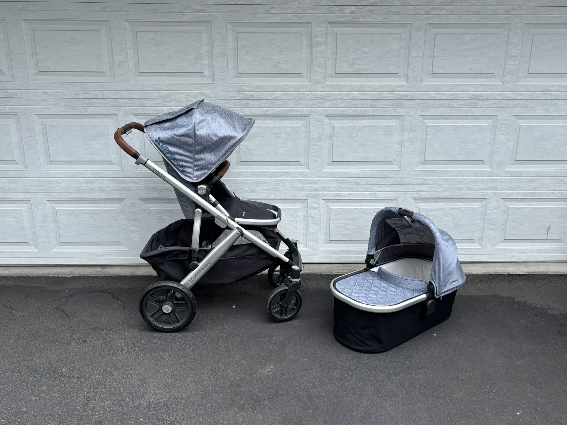 Uppa Baby Vista Stroller And Bassinet
