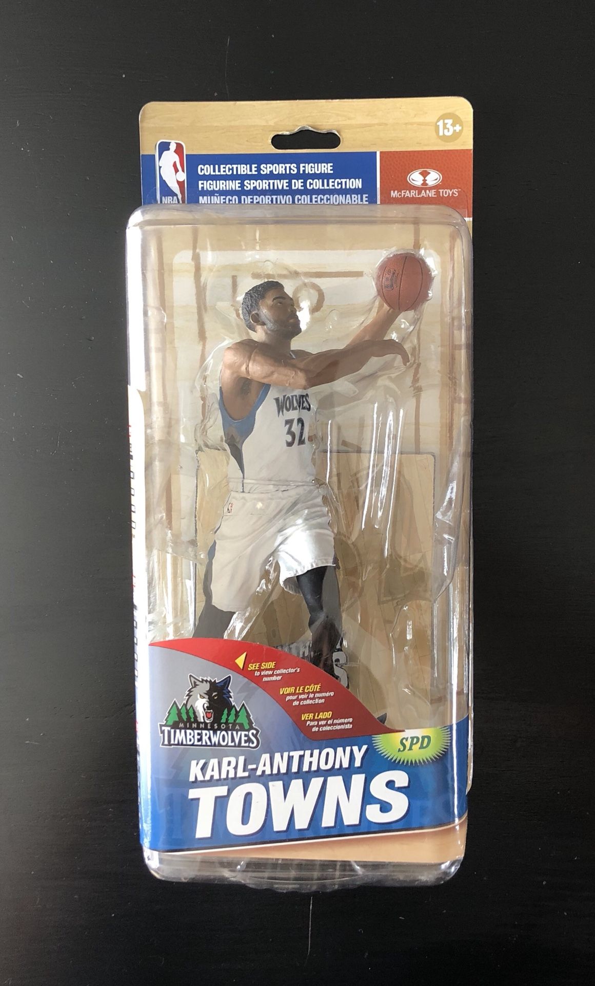 2016 Karl-Anthony Towns Minnesota Timberwolves NBA Basketball Mcfarlane Action Figure ROOKIE Sports Pick Debut