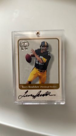 Terry Bradshaw Pittsburgh Steelers Autographed Football Card