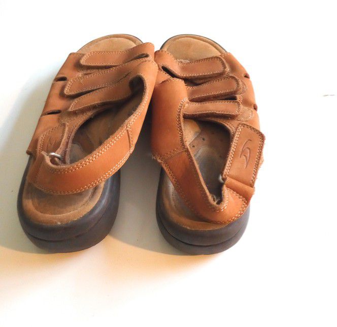 Dr Scholl's Women's Leather Sandals Holly (contact info removed) Brown Size 5.5